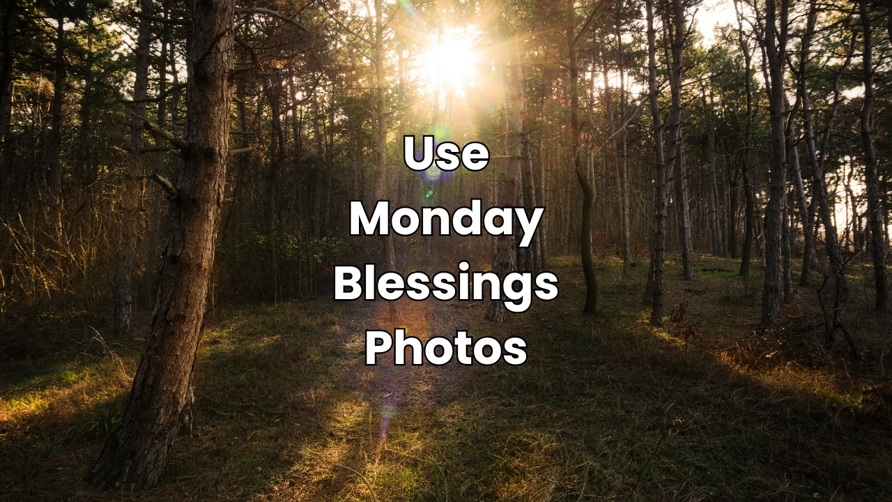 Use Monday Blessings Photos
