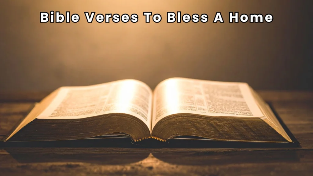 bible verses to bless a home