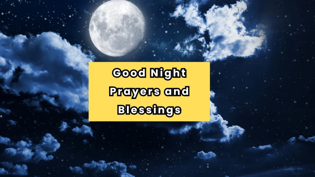 good night prayers and blessings