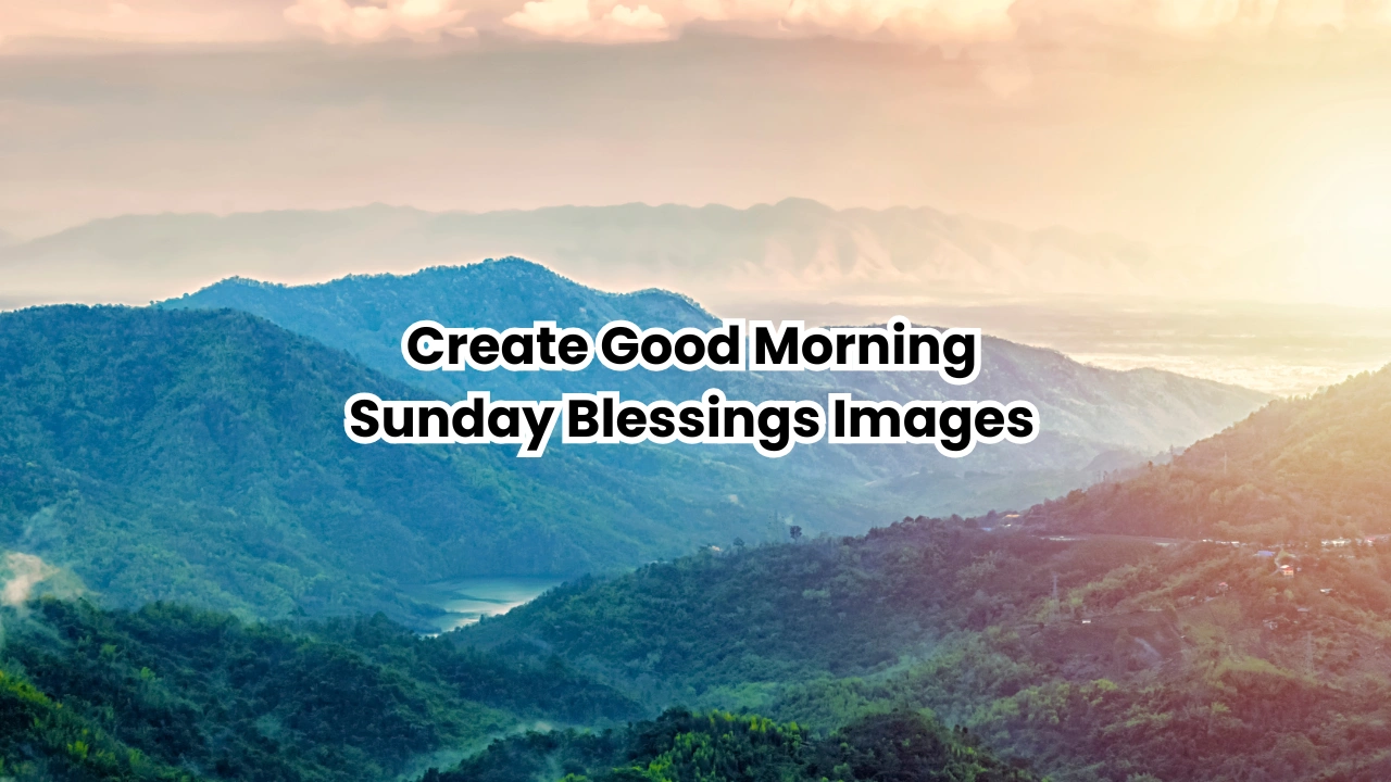 Create Good Morning Sunday Blessings Images