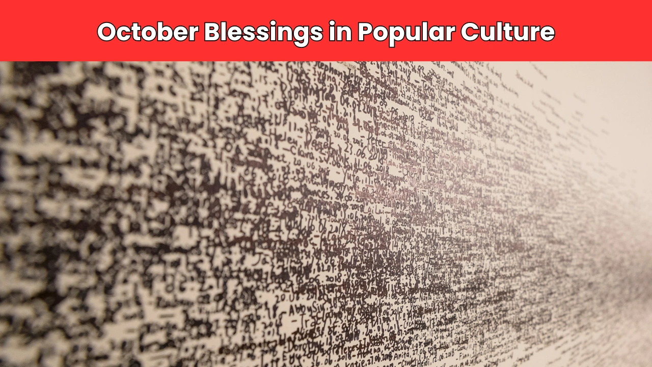 October Blessings in Popular Culture