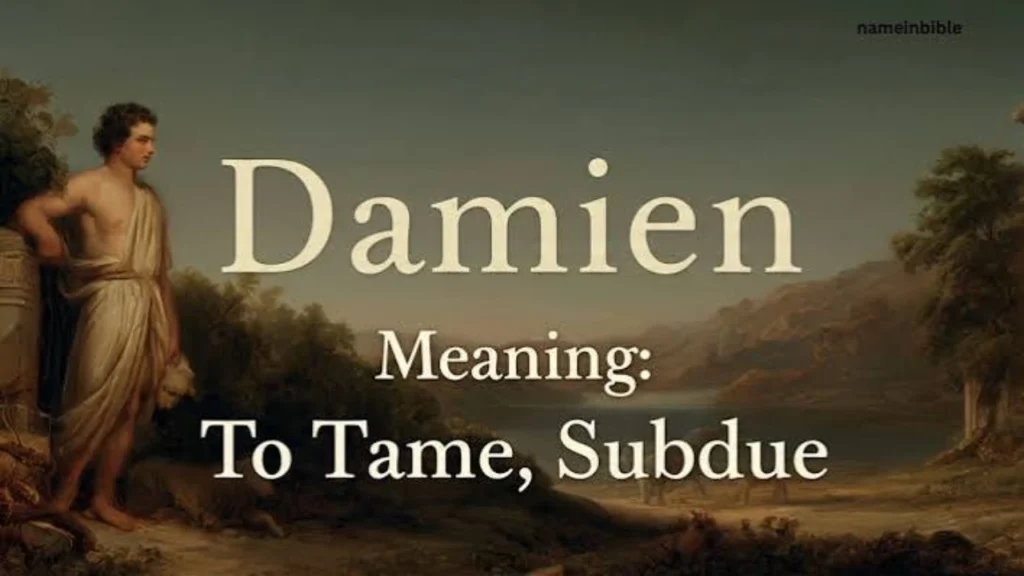 Damien Meaning in Bible