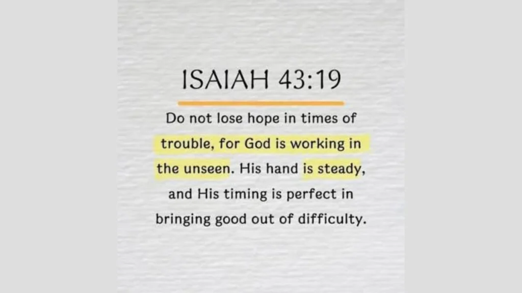 Isaiah 4318–19 Encourages Looking Forward