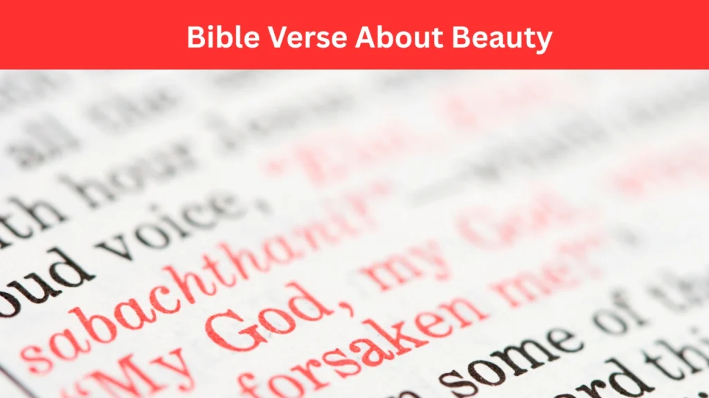 bible verse about beauty